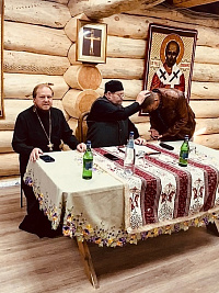 В Феодоритовом монастыре состоялась встреча с протоиереем Олегом Стеняевым