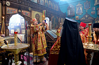 Наместник Феодоритова монастыря сослужил священноархимандриту обители в храме Спаса на водах