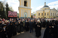 Игумен Трифон принял участие в торжествах, посвященных дню памяти блаженной Матроны Московской в Покровском монастыре г. Москвы