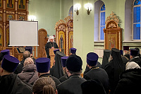 Монашествующие Феодоритова монастыря приняли участие в годовом епархиальном собрании