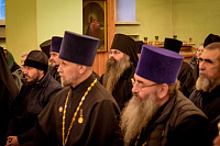 Монашествующие Феодоритова монастыря приняли участие в годовом епархиальном собрании