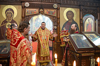 Наместник Феодоритова монастыря сослужил священноархимандриту обители в храме Спаса на водах