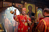 Наместник Феодоритова монастыря принял участие в соборном богослужении архиереев Мурманской митрополии в храме Спаса на водах